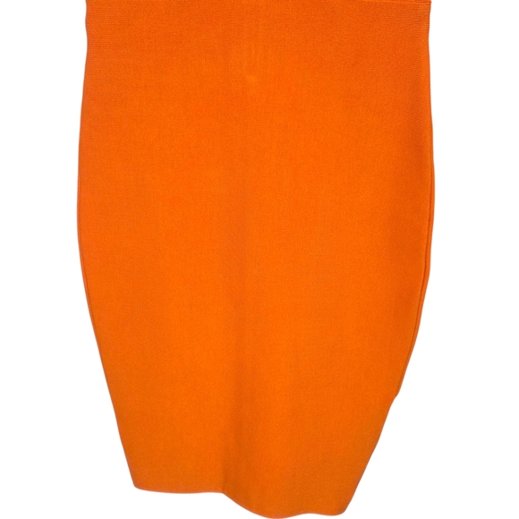 Marciano Guess Bandage Dress Y2K Bodycon NEW Womens XS Orange Cocktail Party - Picture 14 of 14